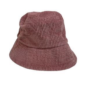 David And Young Mauve / Pink Corduroy Bucket Hat Preppy Academia Old Money